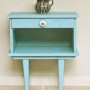A vintage French table painted in Provence - a little water added to make it smooth as no distressing was wanted - then waxed. Adorable!