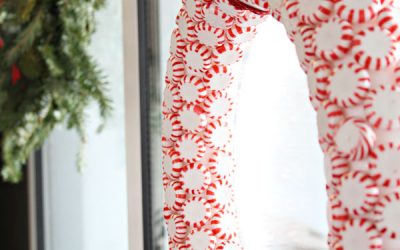 Simple Peppermint Wreath