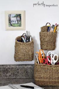 Seagrass Wall Baskets & Imperfect Organization