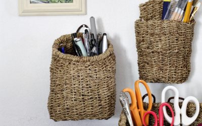 Seagrass Wall Baskets & Imperfect Organization