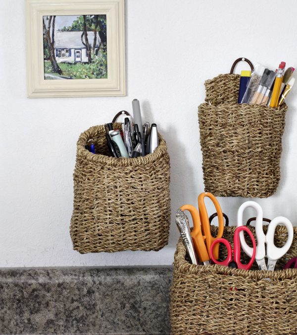 Seagrass Wall Baskets & Imperfect Organization