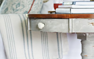 End Table Makeover using a Dry Wash Technique