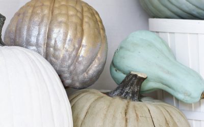 Fall Crafts: How to Paint Pretty Pumpkins
