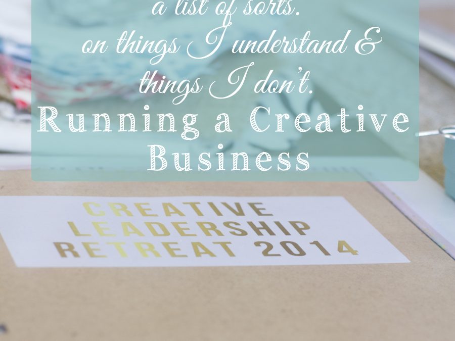 25 Things (Running a Creative Business)