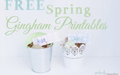Free Spring Gingham Printables