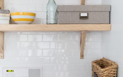 Reclaimed Wood Shelving & The Backsplash