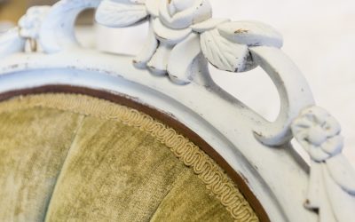 French Chair Makeover in MMS Milk Paint