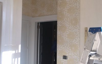 Stephanie’s Playroom- Wallpaper Installed!