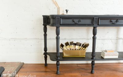 Graphite Console Table Makeover