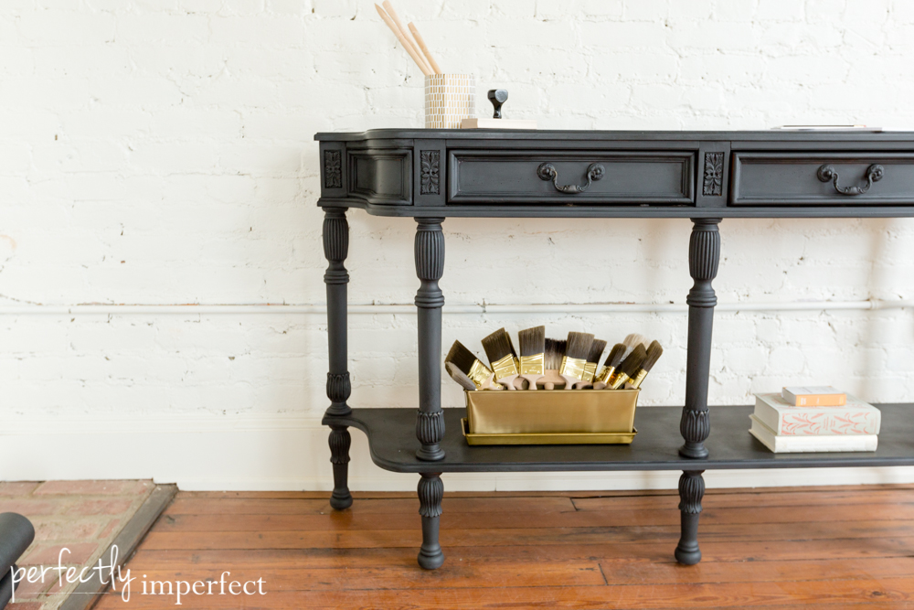 Graphite Console Table Makeover