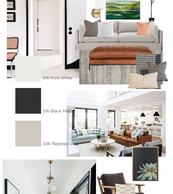 Living Room Design Board