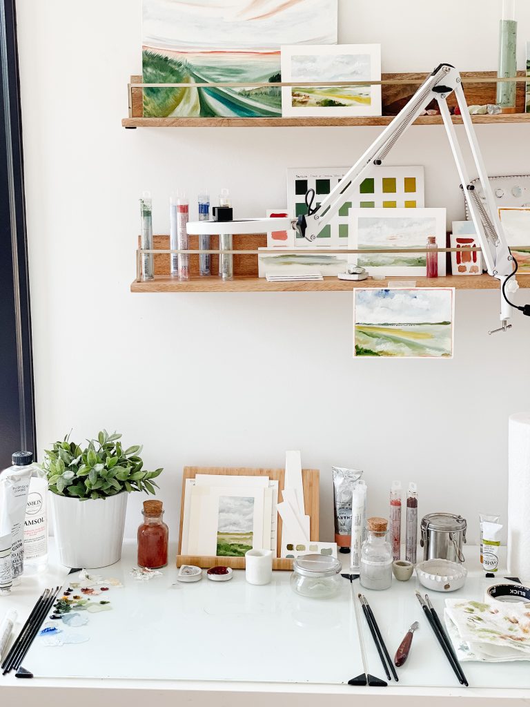 Studio Scenes | Artist's Studio | Shaunna Parker | Painter & Writer