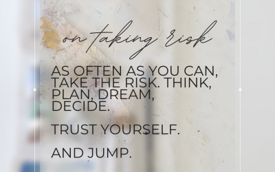 The Weekly Word: On Taking Risk