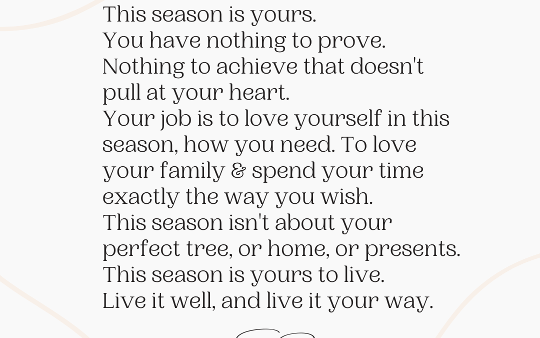 The Weekly Word: This Season is Yours
